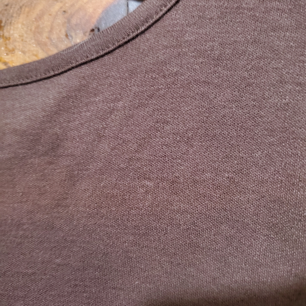 Brown Relaxed 3/4 Sleeve Blouse with Decorative - Picture 13 of 13